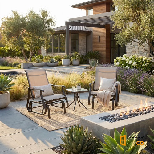 Sfeerco Adirondack Outdoor Lounge Chair Weather-Resistant – Crest