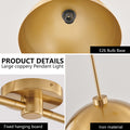 Sfeerco Industrial Double Pendant Light 41" Adjustable Copper Finish E26 – Duo