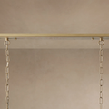 Sfeerco Rectangular Crystal Chandelier Modern Industrial Gold 33.5 Inch Adjustable Height