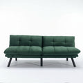 Sfeerco Convertible Folding Sofa Bed 2-Seater Twin Adjustable Backrest and Armrest Emerald Modern Living Room