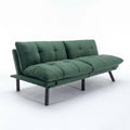 Sfeerco Convertible Folding Sofa Bed 2-Seater Twin Adjustable Backrest and Armrest Emerald Modern Living Room