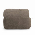 Sfeerco Modern L-Shaped Sectional Sofa 4-Seat High-Density Foam with Chaise Lounge Fully Assembled Espresso Living Room