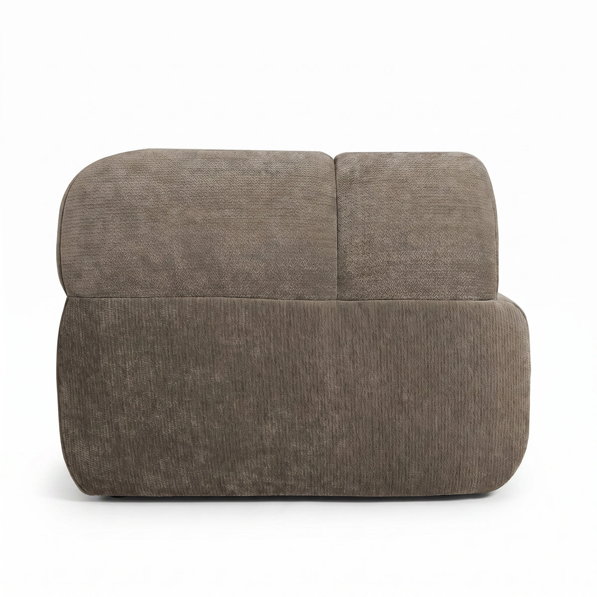 Sfeerco Modern L-Shaped Sectional Sofa 4-Seat High-Density Foam with Chaise Lounge Fully Assembled Espresso Living Room