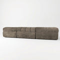 Sfeerco Modern L-Shaped Sectional Sofa 4-Seat High-Density Foam with Chaise Lounge Fully Assembled Espresso Living Room