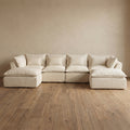 Sfeerco Oversized Modular Sectional Sofa with Ottomans – Cumulo