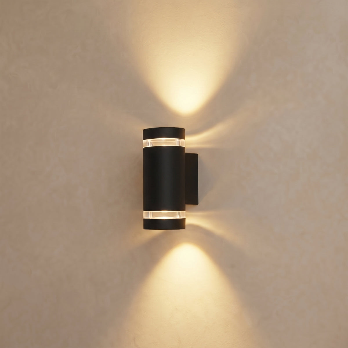 Sfeerco Outdoor Up Down Wall Light Modern Black – Faro