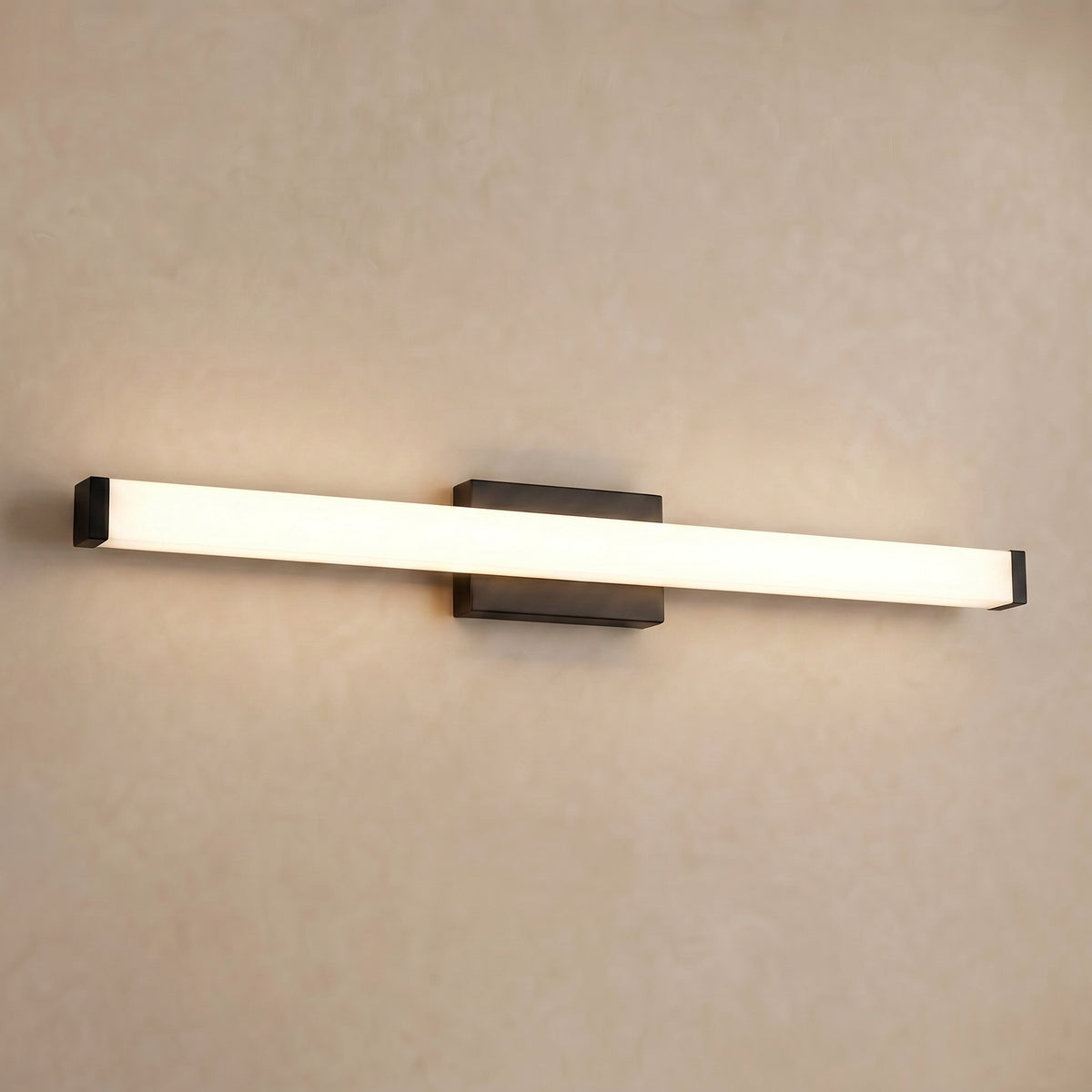 Sfeerco Modern LED Vanity Light Bar 41" Matte Black Over Mirror Bathroom Fixture – Lino