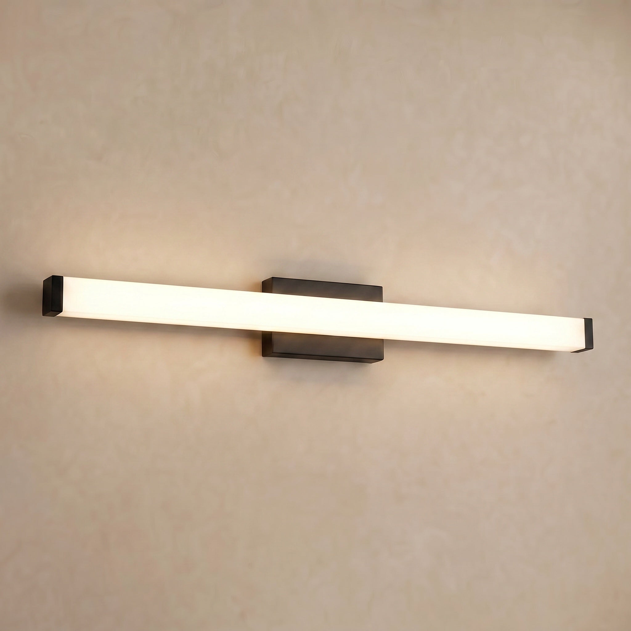 Sfeerco Modern LED Vanity Light Bar 41" Matte Black Over Mirror Bathroom Fixture – Lino