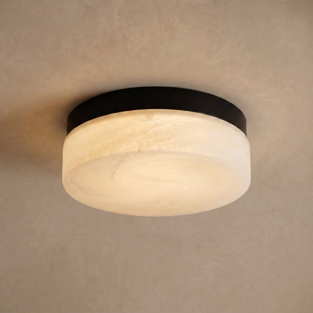 Sfeerco Flush Mount LED Ceiling Light 12" Dimmable Round – Nero