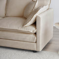 Sfeerco Dune modular chenille sofa corner angle studio shot with potted plant on white background