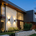 Sfeerco Faro exterior wall light garden driveway modern black