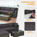Sfeerco Grove comfortable cushion thick seat padding removable cushion covers wicker patio sofa