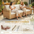 Sfeerco Lune comfortable cushions thick padding removable washable splash resistant outdoor sofa