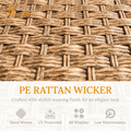 Sfeerco Lune PE rattan wicker weave detail hand woven UV protected all weather low maintenance