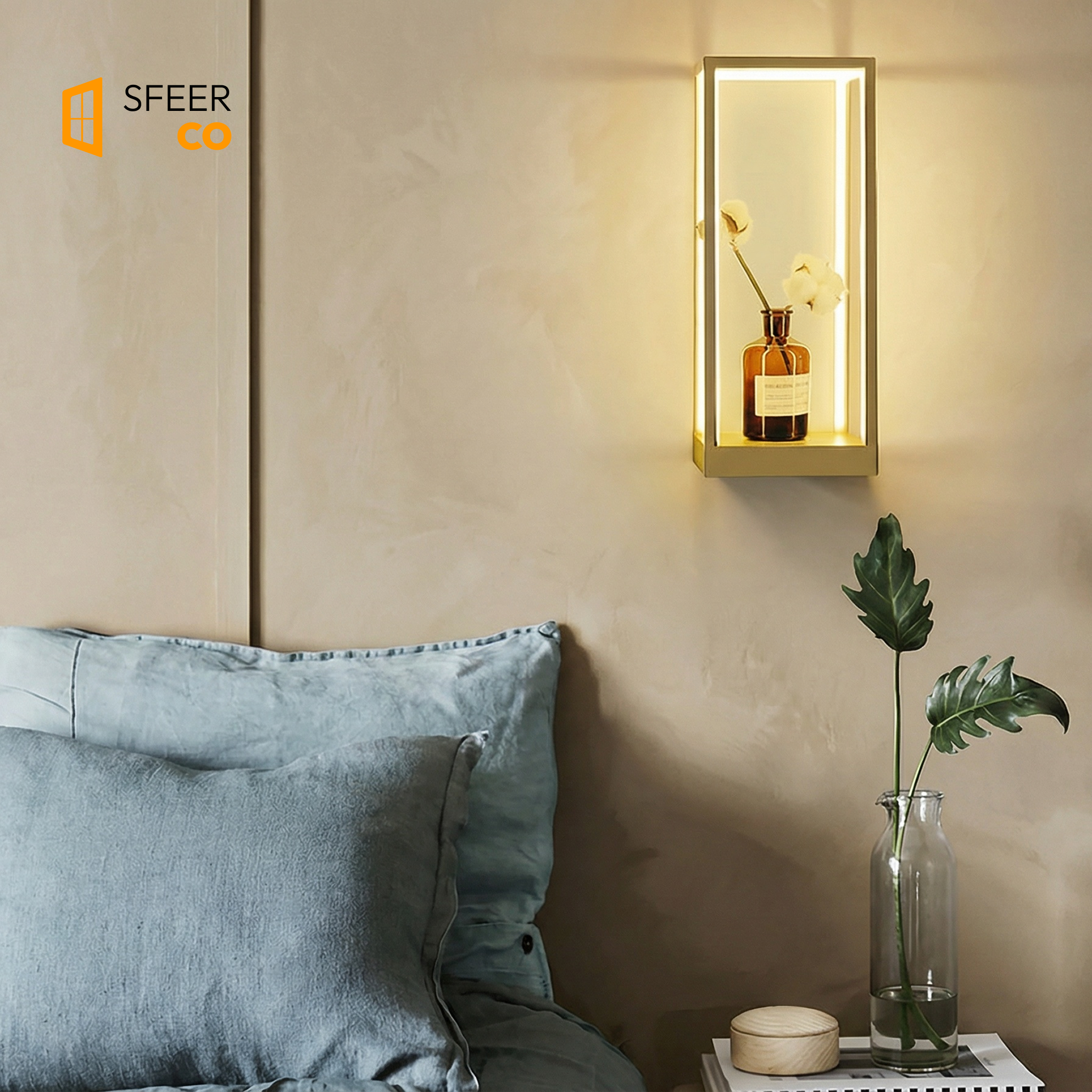 sfeerco vitro walllamp sleepingroom warm light