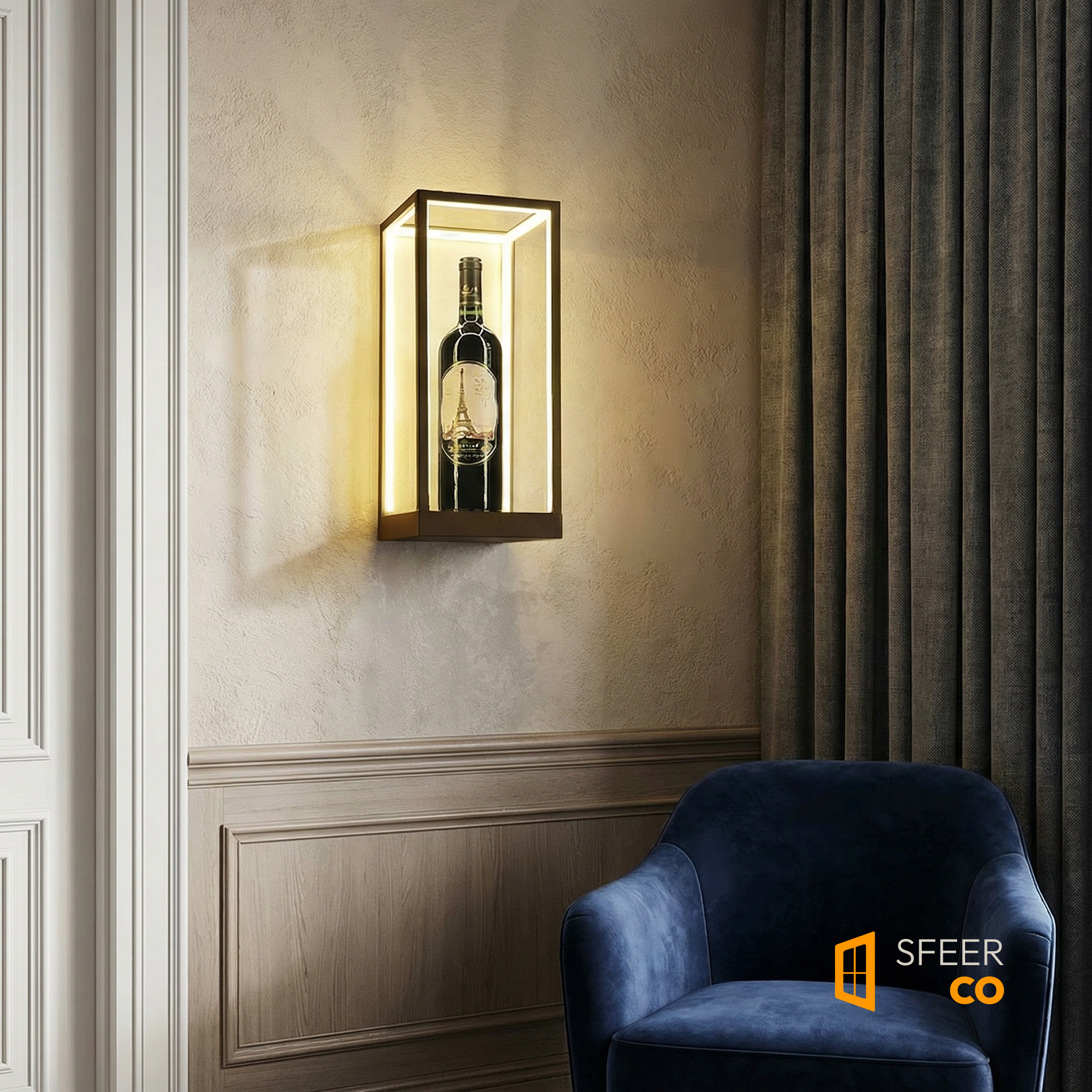 Sfeerco Vitro designer display wall light modern LED sconce